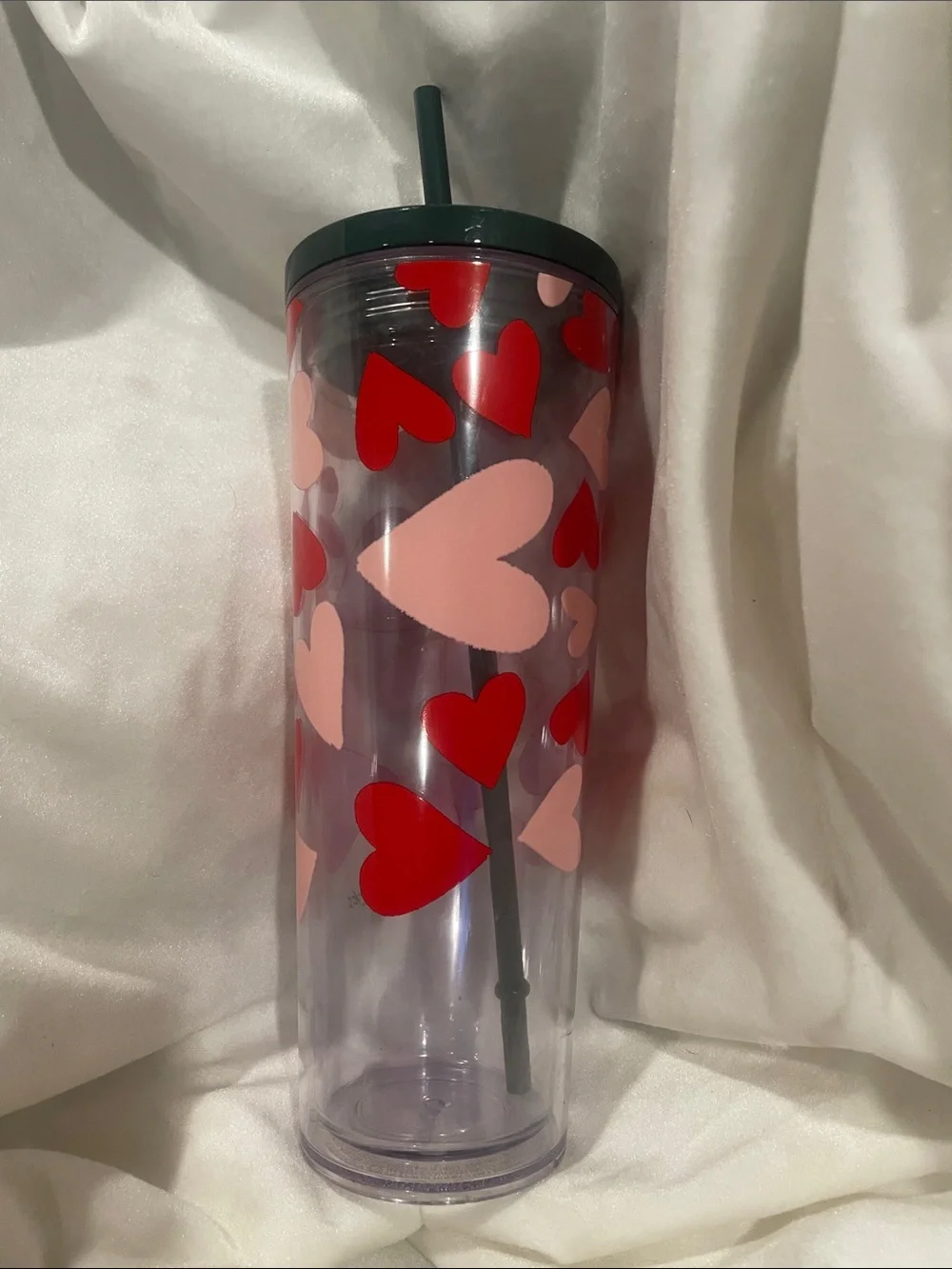 Starbucks 2026 Valentine’s Day Hearts Cold Cup Venti 24 oz Tumbler SC1